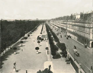 A Rue de Rivoli, Párizs, Franciaország, 1895.
