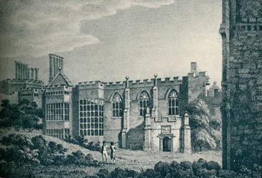 A Cowdray-ház romjai, Midhurst közelében, Sussex államban, 1907