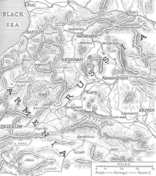 Az orosz-török határok, 1915