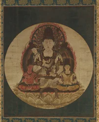 Az öt titkos bodhiszattva Gohimitsu Bosatsu, 1200-as évek.