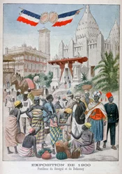A Sengalise pavilon az 1900-as egyetemes kiállításon, Párizs, 1900