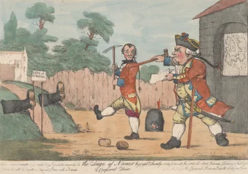 Namur ostroma, Shandy kapitány és Trim Tristram Shandy tizedes, 1800-20.