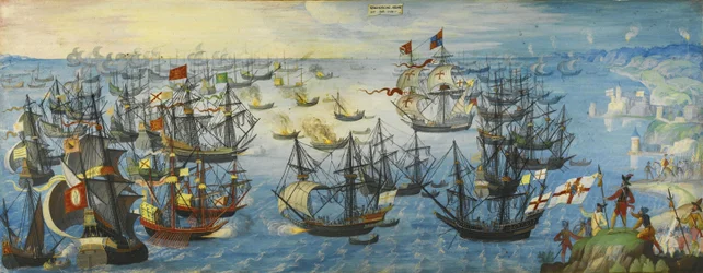 A spanyol armada Anglia déli partjainál, 1588