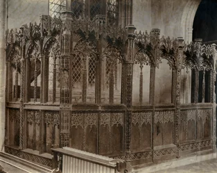 A Spring Chantry a Szent Péter és Szent Pál templomban, Lavenham, Suffolk.
