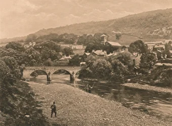 The Taff at Treforest, Pontypridd közelében, 1902