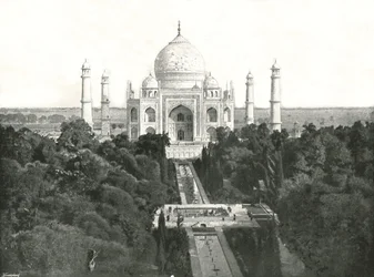 A Taj Mahal, Agra, India, 1895.