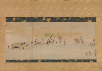 Sumiyoshi Sumiyoshi történet képtekercs, 13. sor.