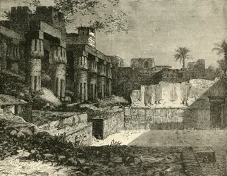 A luxori templom, 1890.