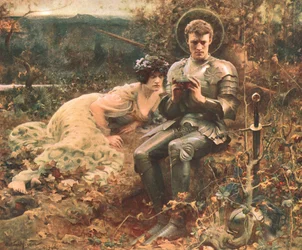 Sir Percival kísértése, c1894, c1902.