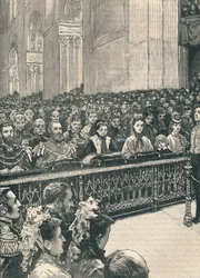 A hálaadó istentisztelet a St. Pauls-katedrálisban, 1906