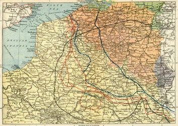 "A háború színháza a nyugati fronton", 1920.