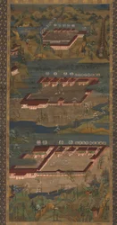 A három szentély Kumanóban: Kumano Mandala, c. 1300.