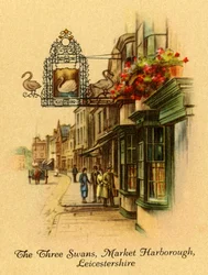 A három hattyú, Market Harborough, Leicestershire, 1939.