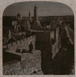 Dávid tornya. A Citadella legrégebbi része, 1900 körül