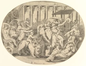 Bacchus diadala, 16. század.