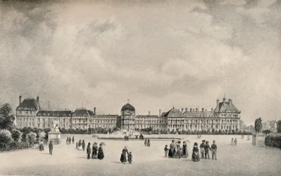 A Tuileries-palota a kertekből, 1915