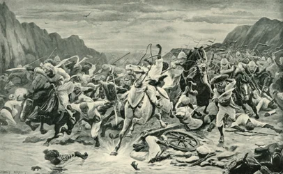 A kandahári lovasság győzelme az Arghandab folyóig, 1901.