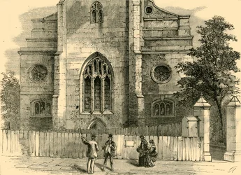 A West End of St. Andrews, a gótikus ívet mutatja, c1872.