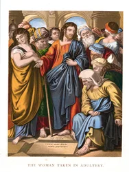 A házasságtörésen elkövetett nő, 1860