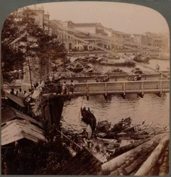 A forgalom központja - Szingapúr folyó és Kavanagh híd, a Surveyors irodától, Szingapúr, 19