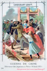 A diplomáciai személyzet kiszabadítása Pekingben, Kínában, Boxerlázadás, 1900. augusztus 14.