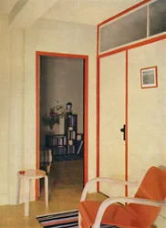 Dr. H. J. Modreys lakásának előszobája a Highfield Courtban, 1936