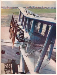Az Imperial Airways Scylla, c1936 c1937 bélés négy Bristol Jupiter motorja