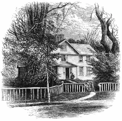 Amos Benson Alcott otthona 1799-1888, Concord, Massachusetts, 1875