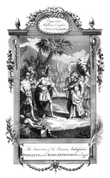 A római követ, Popillius és Antiochus király találkozása, Egyiptom, XVIII.