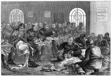 A tűszoba, Clerkenwell börtön, London, 1874