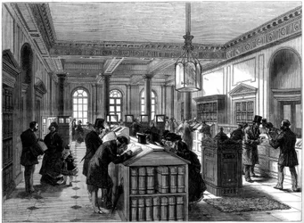 Az új végrendeleti hivatal, Somerset House, London, 1875