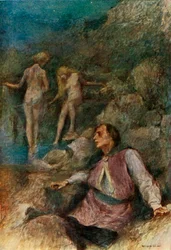 „A veele fürödni jött a forráshoz”, 1917.