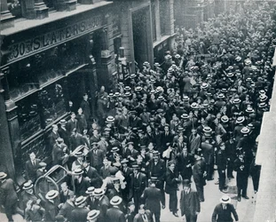 A háborús válság a városban: A londoni tőzsde bezárása, 1914