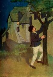 „A fiatalember háromszor megráz egy fát”, 1917.