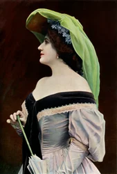 Varieté Színház. - Miss. C. Thevenet. - Caroline szerepe - A denevér, 1904.