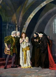 Sarah-Bernhardt Színház. - La Sorciere. IV. felvonás, A varázslónő, 1904. évi IV. felvonás.