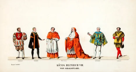 Színházi jelmeztervek Shakespeare VIII. Henrik drámájához, 19. század