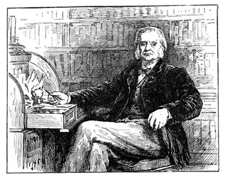 Thomas Henry Huxley, brit biológus az íróasztalánál, 1880-ban