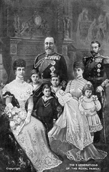 A brit királyi család három generációja, 1903