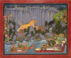 Ram Singh tigrisvadászata II, c. 1830-1840.