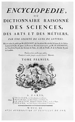 Denis Diderots Encyclopedie címlapja, 1751 1956