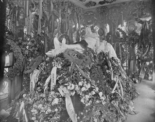 Juarez sírja, San Fernando temető, Mexikó, 1897.