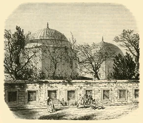 Pompás Solyman és Roxolana sírja, Konstantinápoly, 1890.