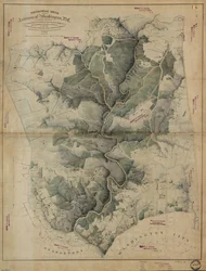 Washington, D.C. környékének topográfiai vázlata