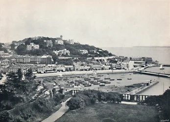 Torquay – Általános kilátás a Waldron Hillről, 1895
