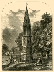Tottenham High Cross, 1820, c1876.