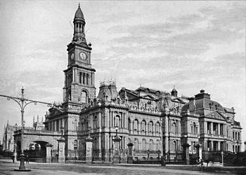 Városháza, Sydney, 1900.