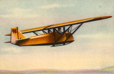 Haladó vitorlázórepülő vizsgát teljesítő pilóta gyakornok, Németország, 1932.