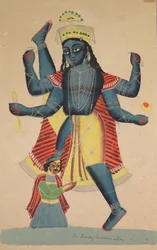 Trivikrampada Visnu három lépése, 1500-as évek.