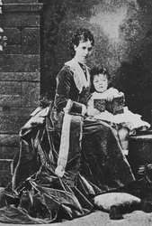 Marija Fedorovna orosz cárnő és Miklós cár, c1873